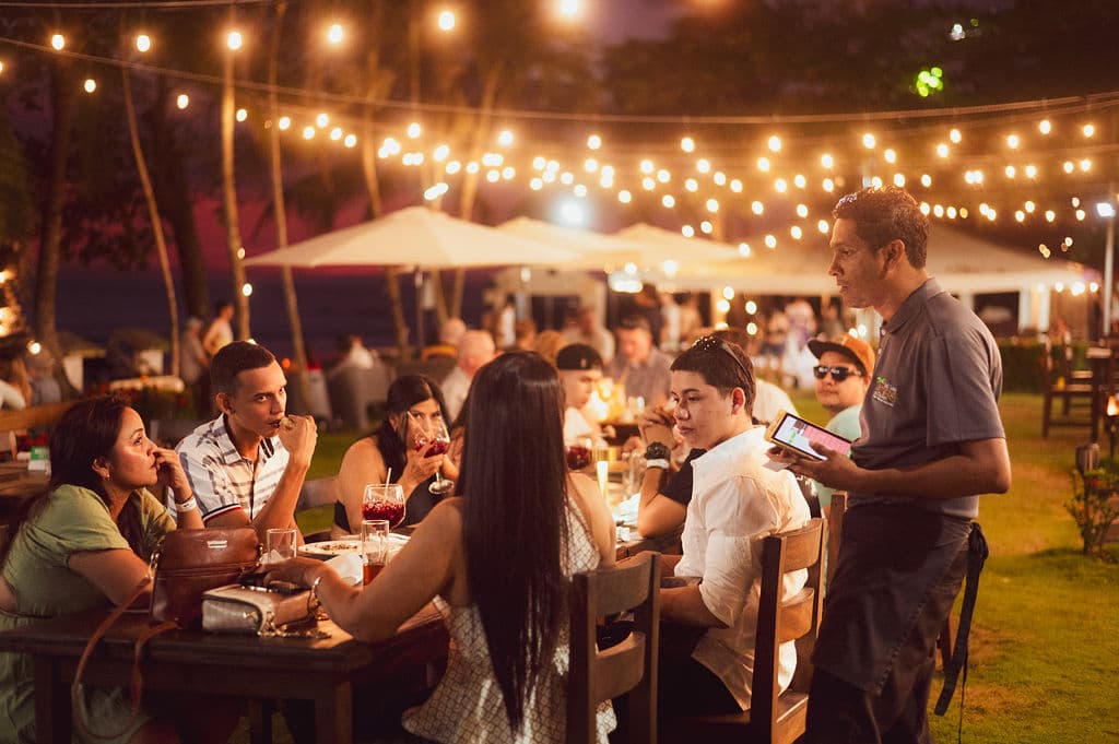 Drinks and party atmosphere