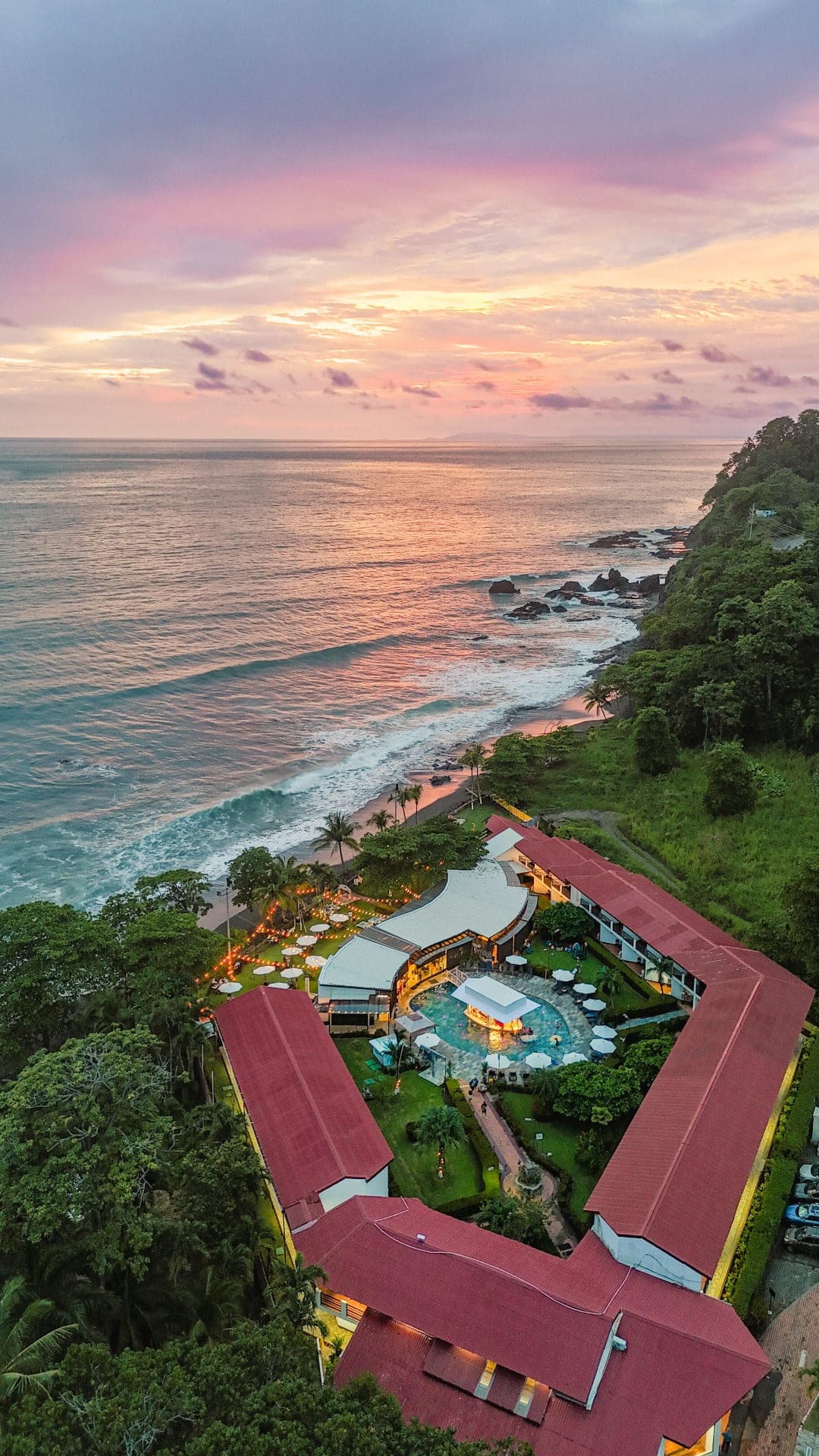 Sunset in Playa Hermosa before the event