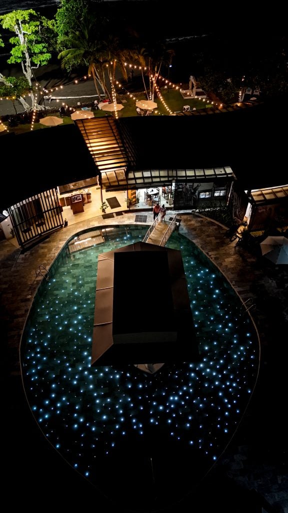 La piscina del jardín